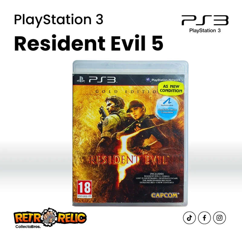 Resident Evil 5 Gold Edition (PS3) videogame - Pre-Owned