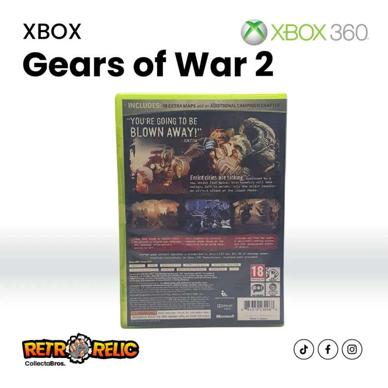 Gears of War 2 (XBOX 360) videogame - Pre-Owned