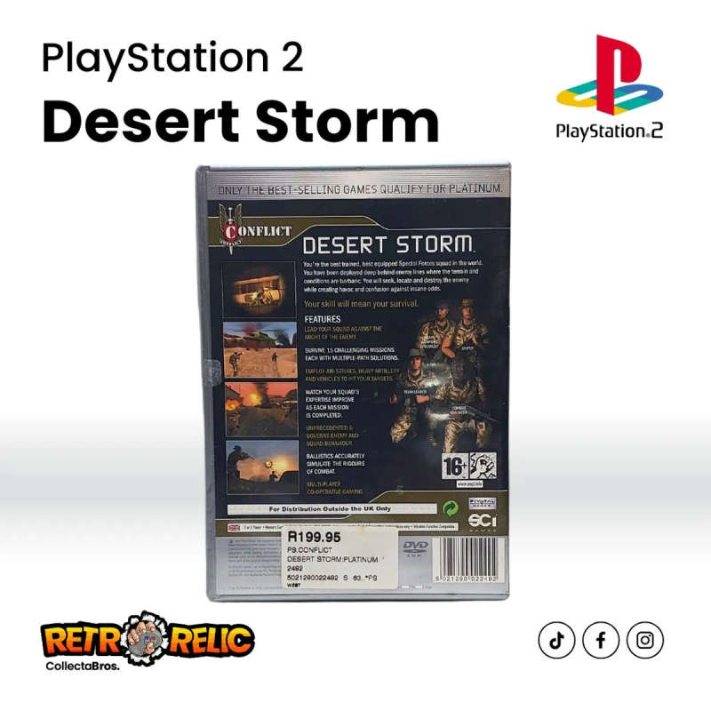 PlayStation Two  Conflict: Dessert Storm Platinum (PS2) videogame - Pre-Owned