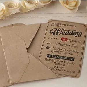 Invitation Cards Vintage 10 in a pack
