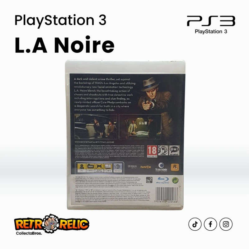 PlayStation Three L.A. Noire (PS3) videogame - Pre-owned