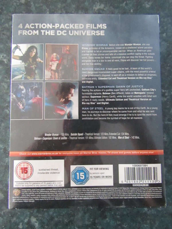 DC - 4 Film Collection (Blu-ray Boxset)