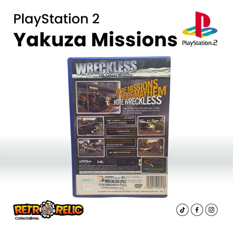 Wreckless: The Yakuza Missions (PS2) videogame - Pre-Owned