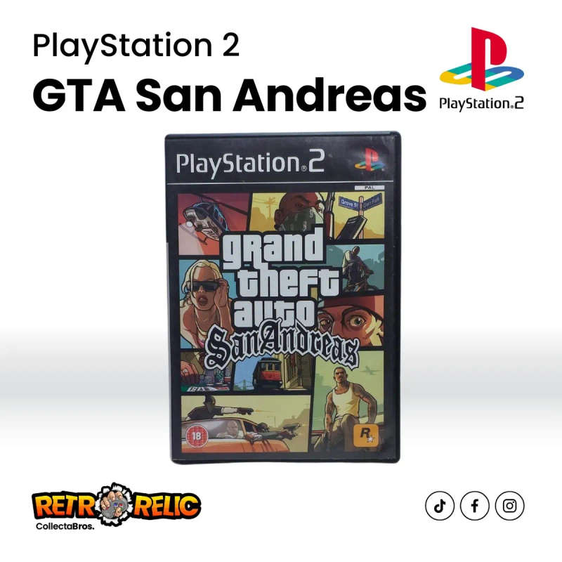 Grand Theft Auto: San Andreas PlayStation Two (PS2) videogame - Pre-Owned
