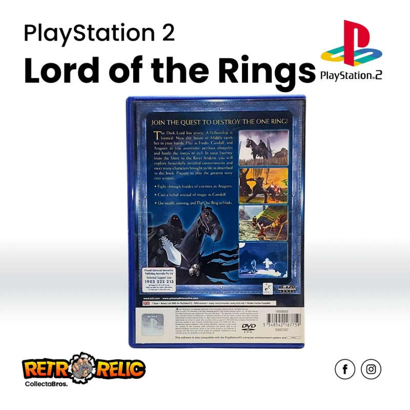 The Lord of the Rings : The Fellowship of the Ring (PS2) videogame - Pre-Owned