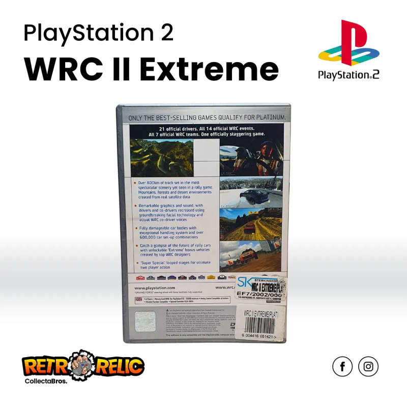 WRC II Extreme Platinum PlayStation Two (PS2) videogame - Pre-Owned