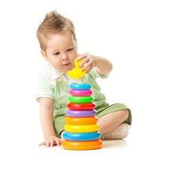 9 Rings educational duck baby toy stacking set