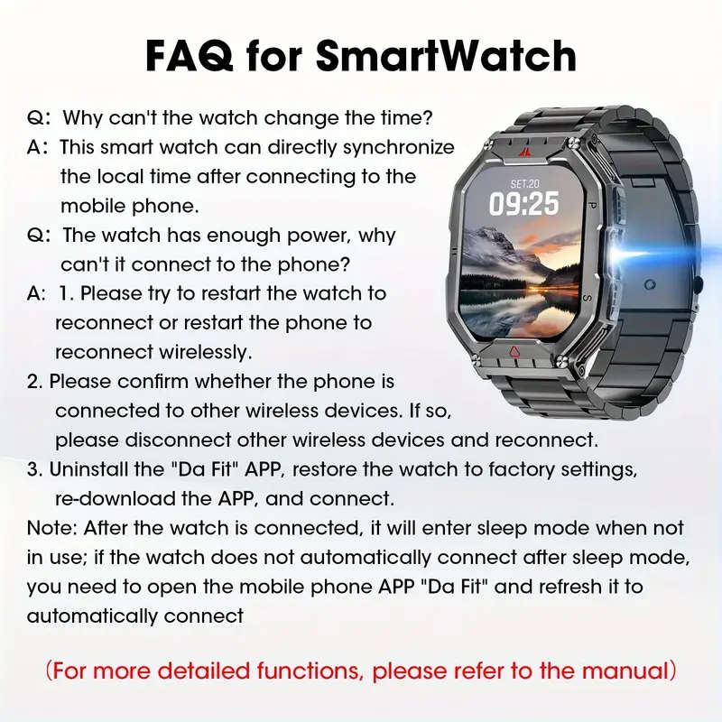 2.1-Inch Ultra-Clear Large-Screen Smart Watch 650Mah Battery Life Magnetic Charging Hundreds