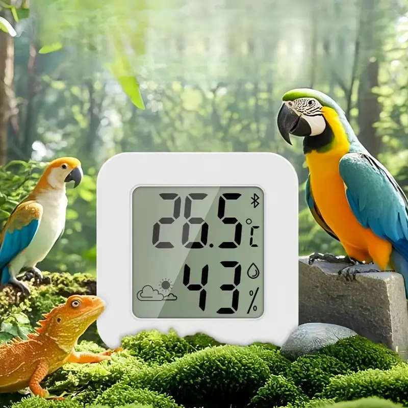 1pc Smart Mini LCD Digital Thermometer Accurately Monitor Room Temperature Humidity With Easy Readin