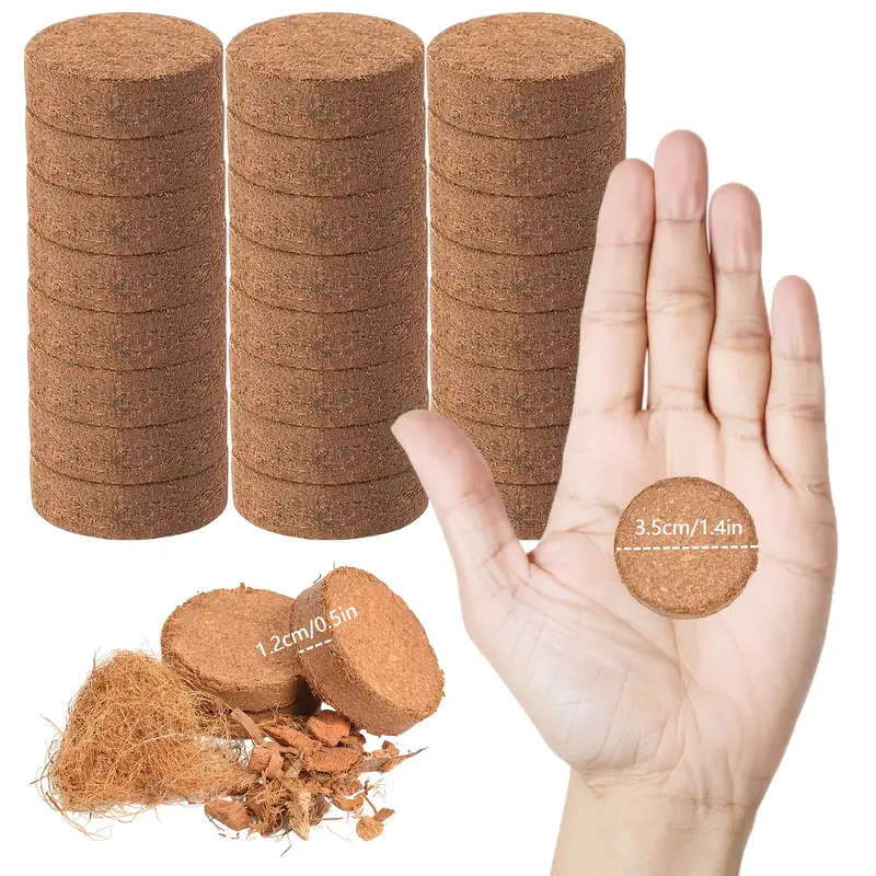 20 Pieces Of Fiber Seedling Blocks