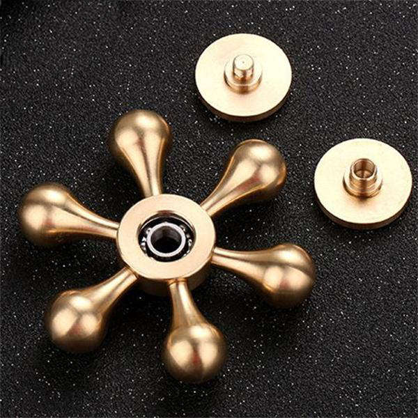 MATEMINCO EDC Hand Spinner Fidget Spinner Anti Stress Pure Copper