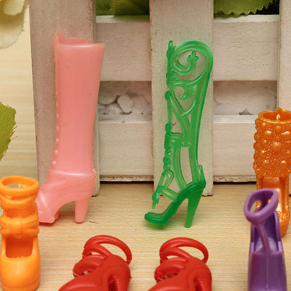 40 Pairs Different High Heel Shoes Boots Accessories For Barbie Doll