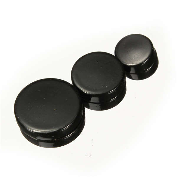 Men Black Magnetic Rounded Ear Clip Studs Earrings Non Piercing