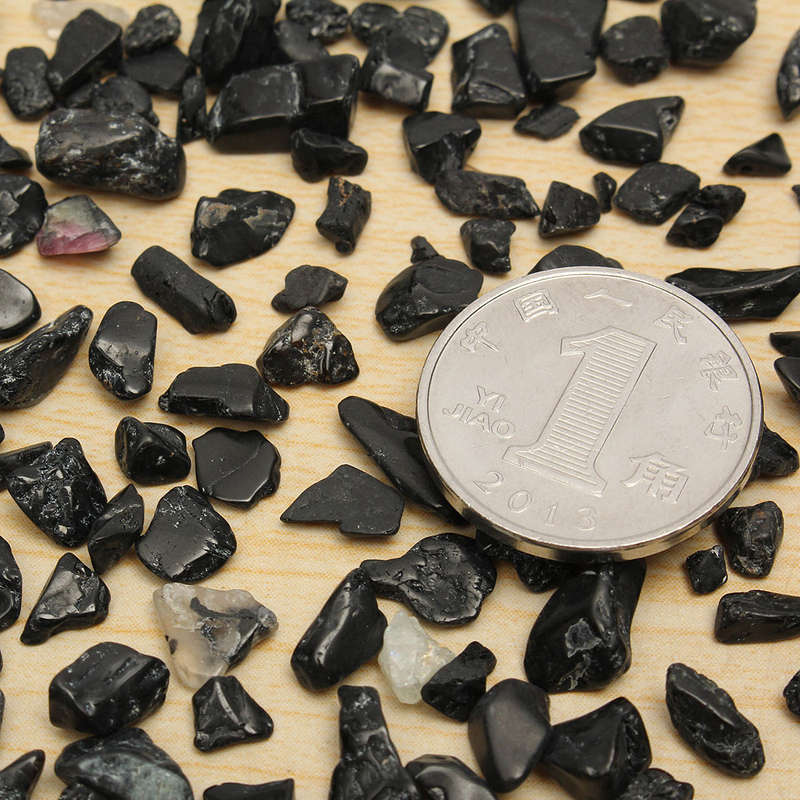 100g Black Tourmaline Crystal Stone Mineral Body Healing Design Accessories