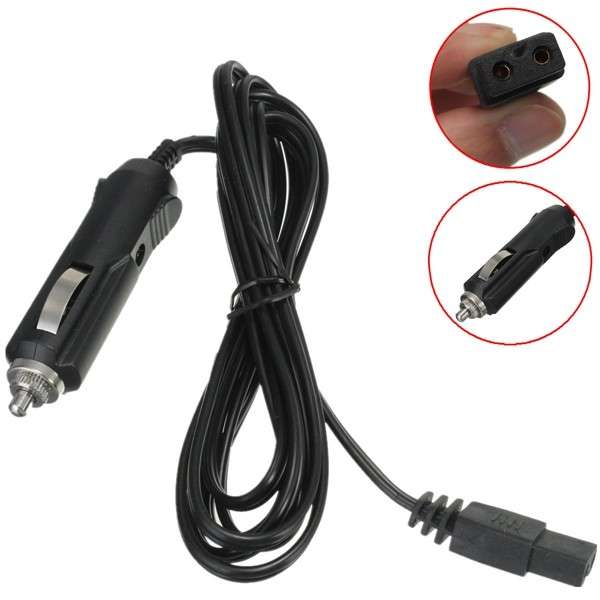 2m 12V DC Replacement Car Cooler Cool Box Mini Fridge 2 Pin Lead Cable Plug Wire