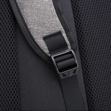 IPRee 49x32x16cm Canvas Anti Theft Travel Backpack with USB Charging port Portable Rechargeable Ba