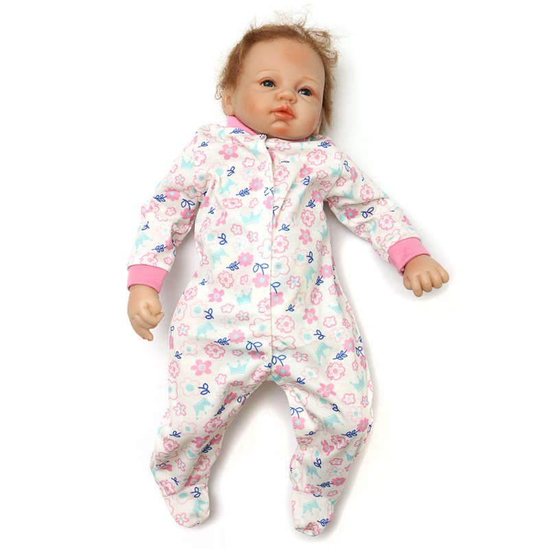 22" 55cm Lifelike Newborn Silicone Vinyl Reborn Baby Doll Handmade Reborn Dolls