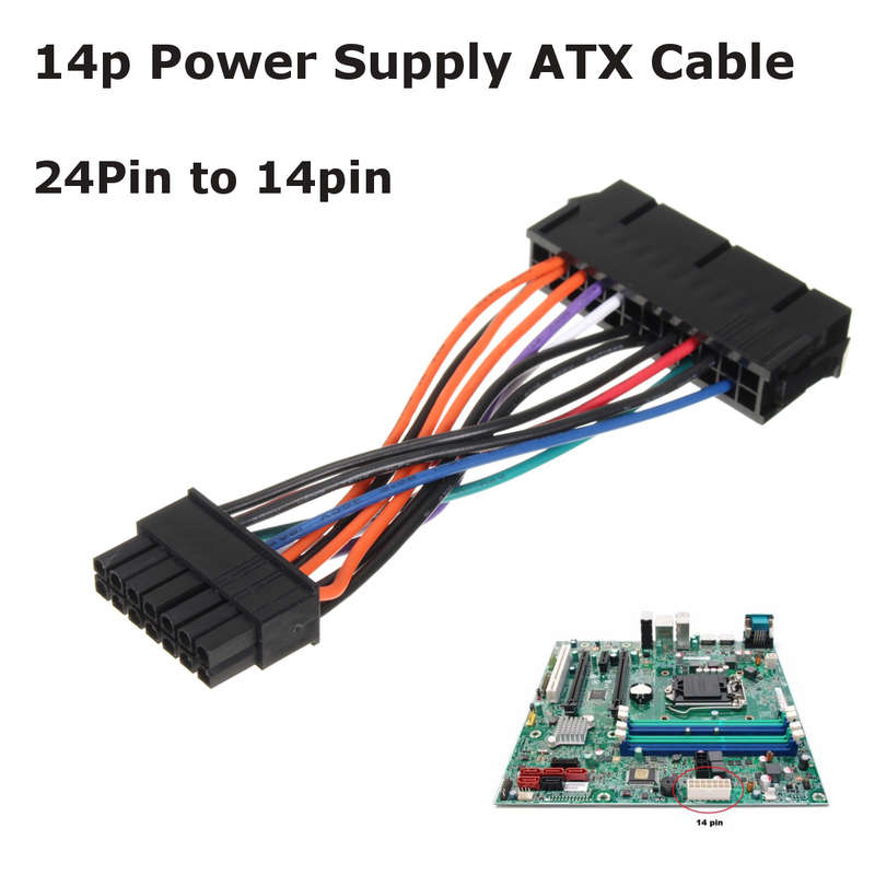 24Pin to 14pin Power Supply ATX Cable