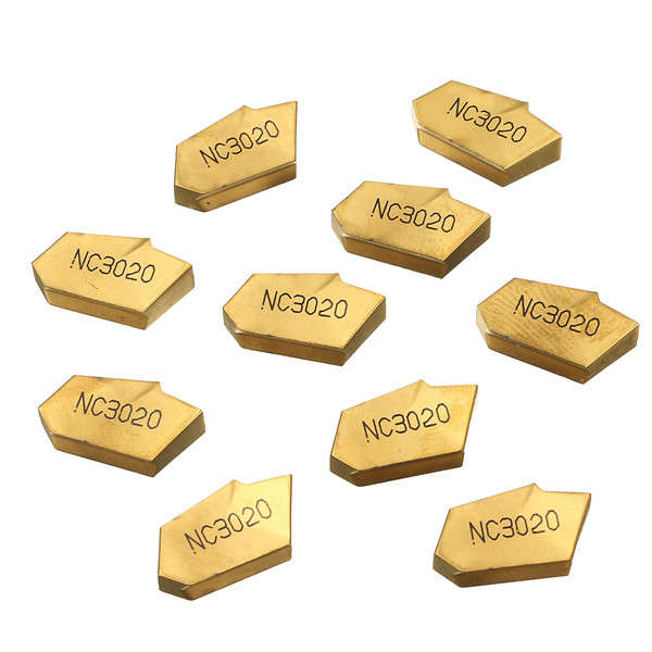 10pcs ZQMX4N11-1E SP400 Inserts 4mm Grooving Cut-Off Blade