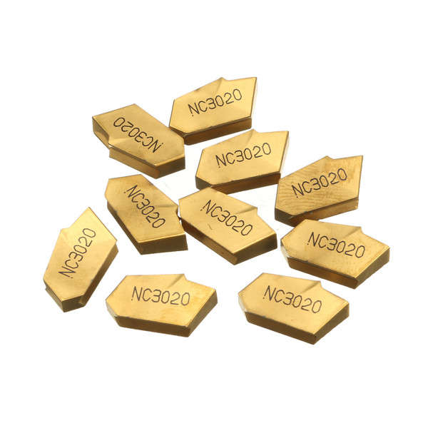 10pcs ZQMX4N11-1E SP400 Inserts 4mm Grooving Cut-Off Blade