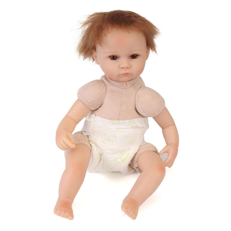 NPK 16 Inch 42cm Reborn Baby Soft Silicone Doll Handmade Lifelike Baby Girl Dolls Play House Toys Bi