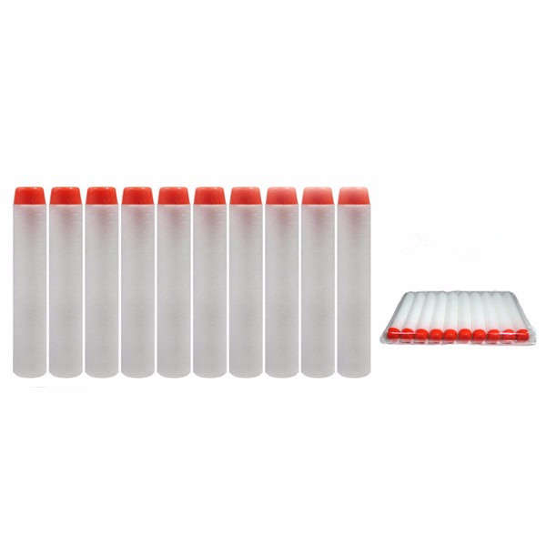 100PCS White Refill Bullets Dart For Nerf N-strike Elite Rampage Retaliator Series Blasters