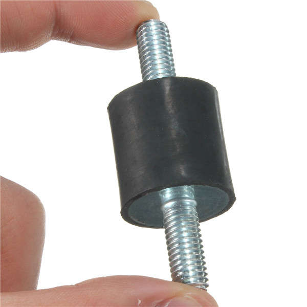 4pcs M8x25x25mm Rubber Shock Absorber Doubles Ends Rubber Mounts Vibration Isolator Mounts