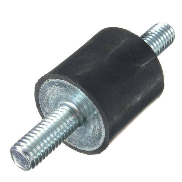 4pcs M8x25x25mm Rubber Shock Absorber Doubles Ends Rubber Mounts Vibration Isolator Mounts