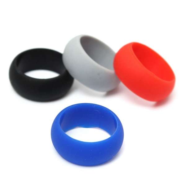 Size 9 Rubber Silicone Soft Band Ring For Men