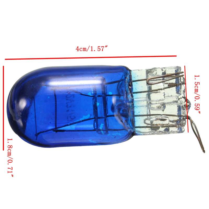 Blue W21 5W T20 580 7443 Xenon White Halogen DRL Side Light Light Hid Bulb
