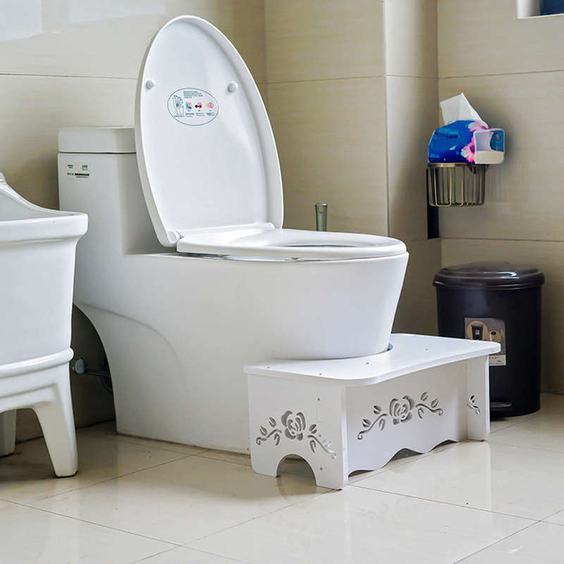 Nonslip Bathroom Squatty Toilet Stool Footstep Bathroom Potty Squat Aid Constipation Piles Relief
