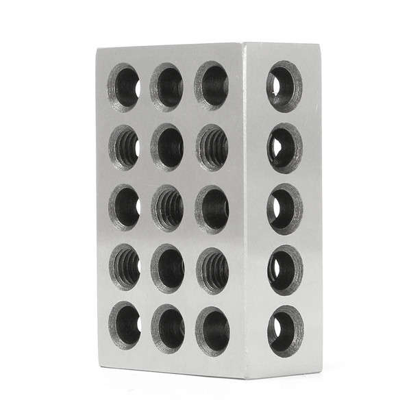 2pcs 1x2x3 Inch Blocks 23 Holes Parallel Clamping Block Milling Tool Precision 0.0001 Inch