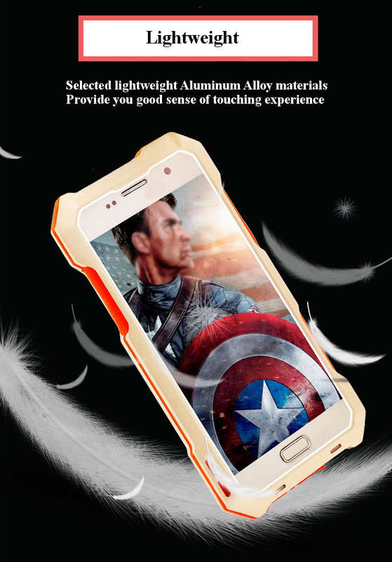 Shockproof Dirt-proof Waterproof Case Cover With Three Camera Lens for Samsung Galaxy S7 Edge G9350