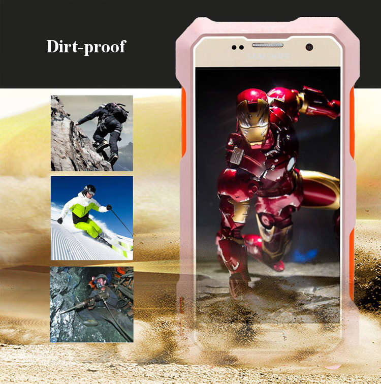 Shockproof Dirt-proof Waterproof Case Cover With Three Camera Lens for Samsung Galaxy S7 Edge G9350