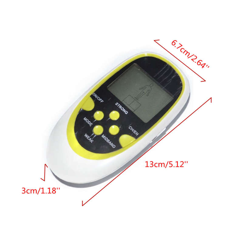 Digital Dual Output  Electric Physiotherapy Acupuncture Tools Massager 8 Electrodes Squishies Squishy Pads