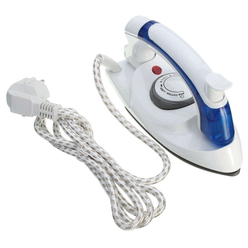 Portable Foldable Folding Adjustable Thermostatic Compact Handheld Flat Travel Steam Iron Temperatur