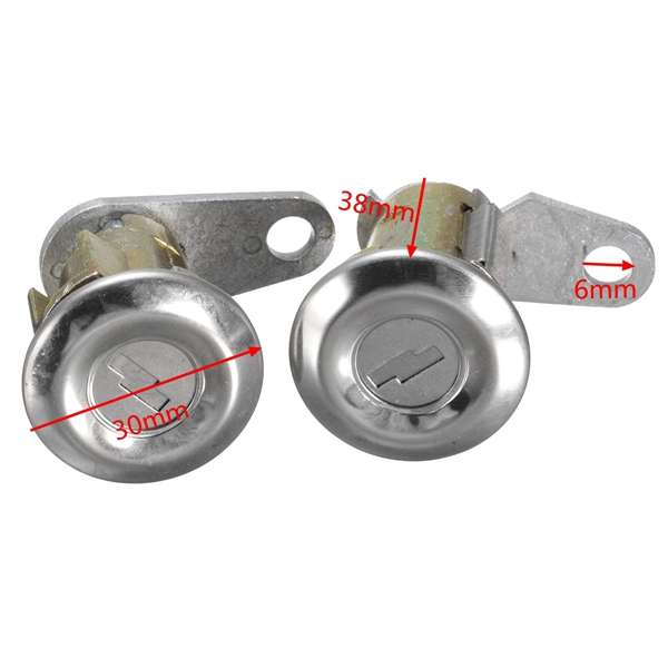 2Pcs Lockcraft Door Lock Cylinder 2 Keys Kit for Ford Truck Van Falcon Mercury
