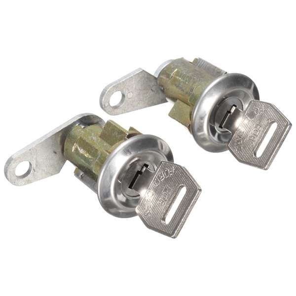 2Pcs Lockcraft Door Lock Cylinder 2 Keys Kit for Ford Truck Van Falcon Mercury
