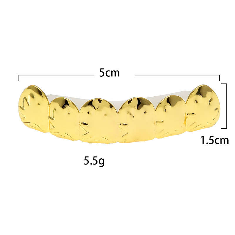 Gold Plated Teeth Maple Leaf Top & Bottom Mouth Grillz Caps Set