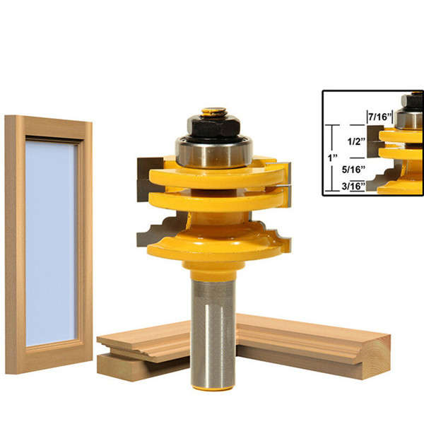 1/2 Inch Shank Slot Router Wood Milling Cutter Tongue Groove Router Bit