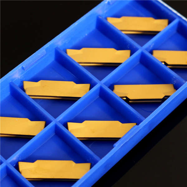 10pcs MGMN300-M Carbide Inserts 3mm Width for MGEHR/MGIVR Grooving Cut-Off Tool