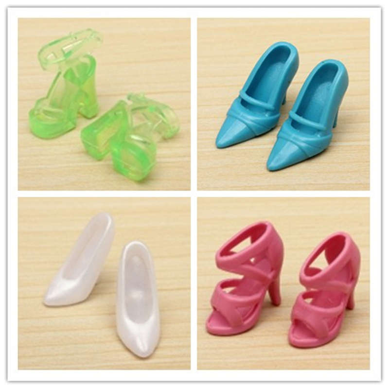 40 Pairs Different High Heel Shoes Boots Accessories For Barbie Doll