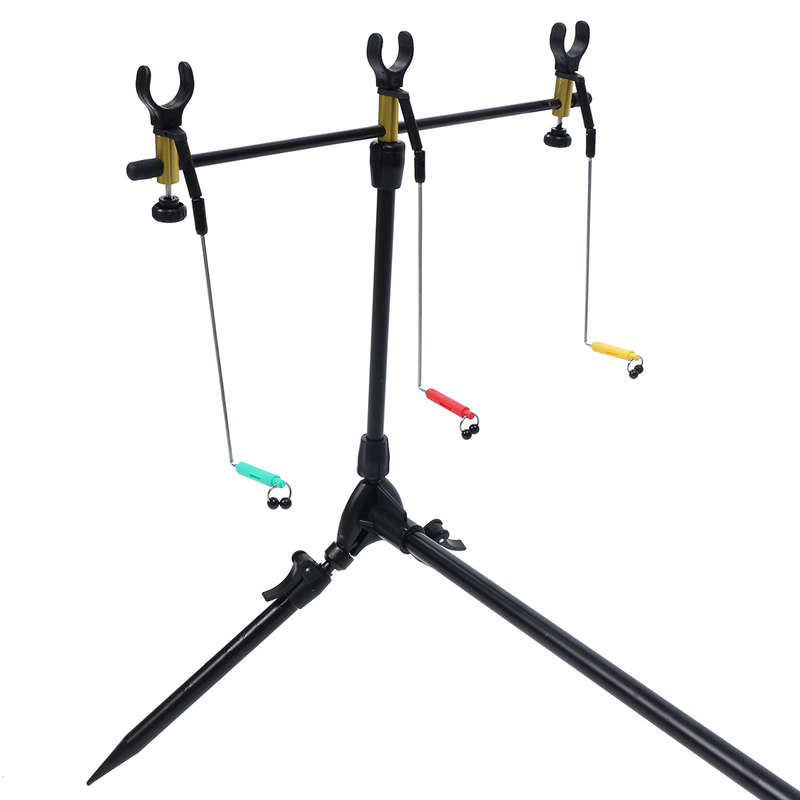 ZANLURE Adjustable Retractable Carp Fishing Rod Pod Stand Holder Folding Pole Fishing Tackle