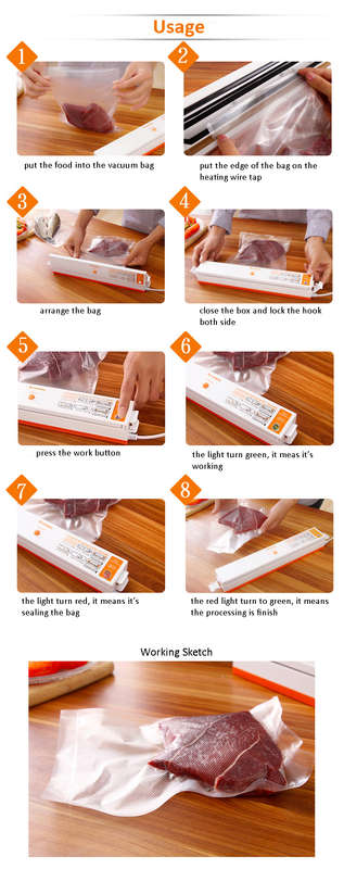 220V Electric Automatic Vacuum Sealing Machine Sealer Vacuum Food Bag Sealer Packaging Machine