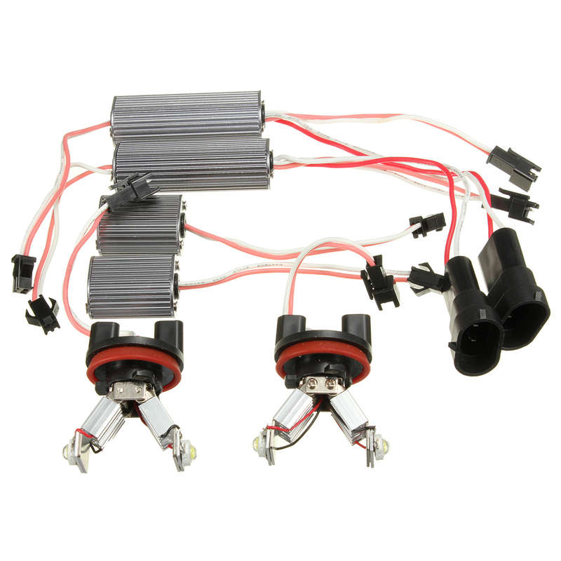 LED Angel Eyes Halo RING Light H8 Bulb Error Free For BMW EE90 E91 E92 E93