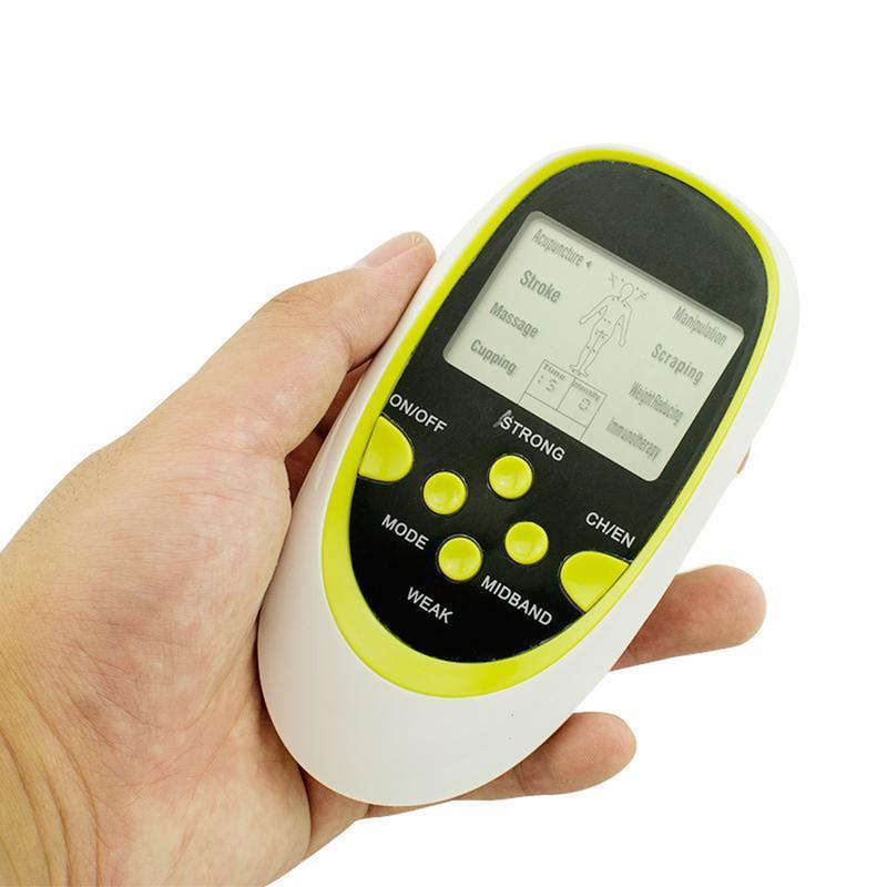 Digital Dual Output  Electric Physiotherapy Acupuncture Tools Massager 8 Electrodes Squishies Squishy Pads