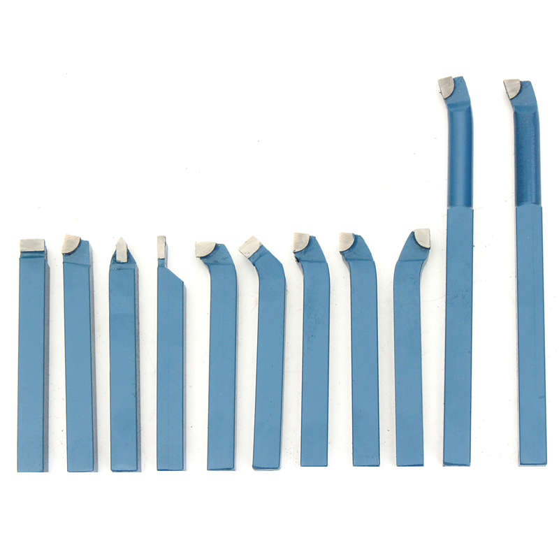 11pcs 8/10/12mm Carbide External Milling Cutting Turning Boring Tool Lathe Tool