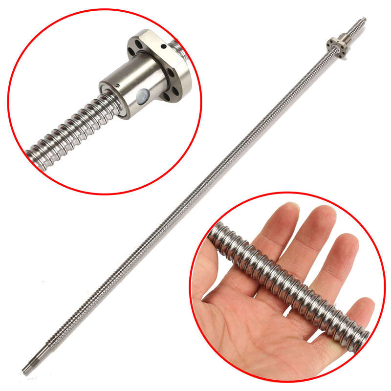 + Machifit Ball Screw SFU1605 850mm Ball Screw With SFU1605 Single Ball Nut for CNC