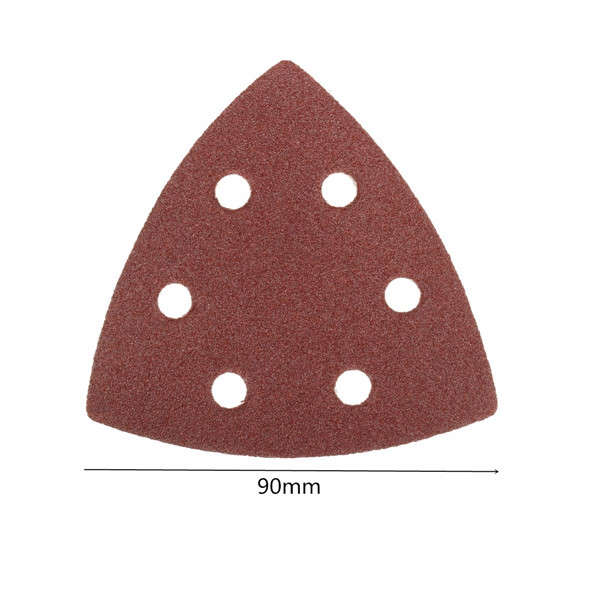 100pcs 60-240 Grit Triangle Sanding Sheets Paper with Sander Grinder Plate