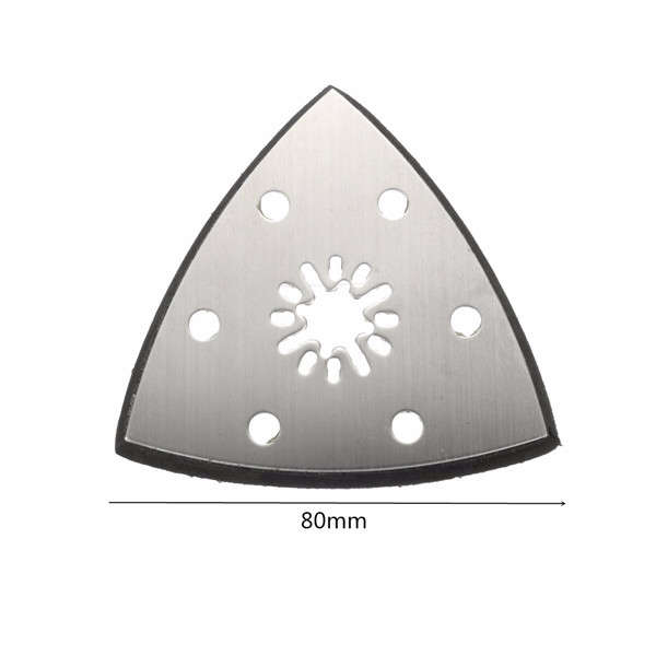 100pcs 60-240 Grit Triangle Sanding Sheets Paper with Sander Grinder Plate